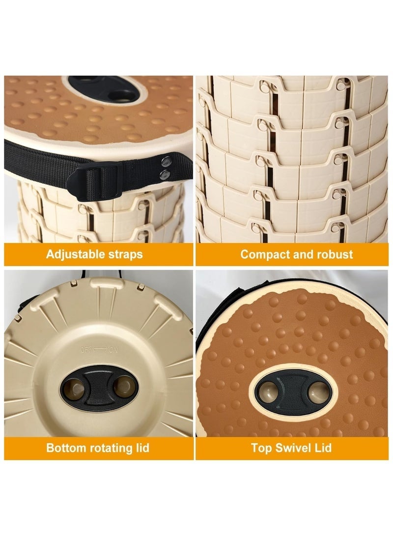 منزل الغابة كرسي قابل للطي بمتّكأة PVC ناعمة - تحمّل حتى 250 كجم، خفيف الوزن وحمّال للبالغين | مثالي للتخييم، الصيد، التنزه، الشواء - Image 4